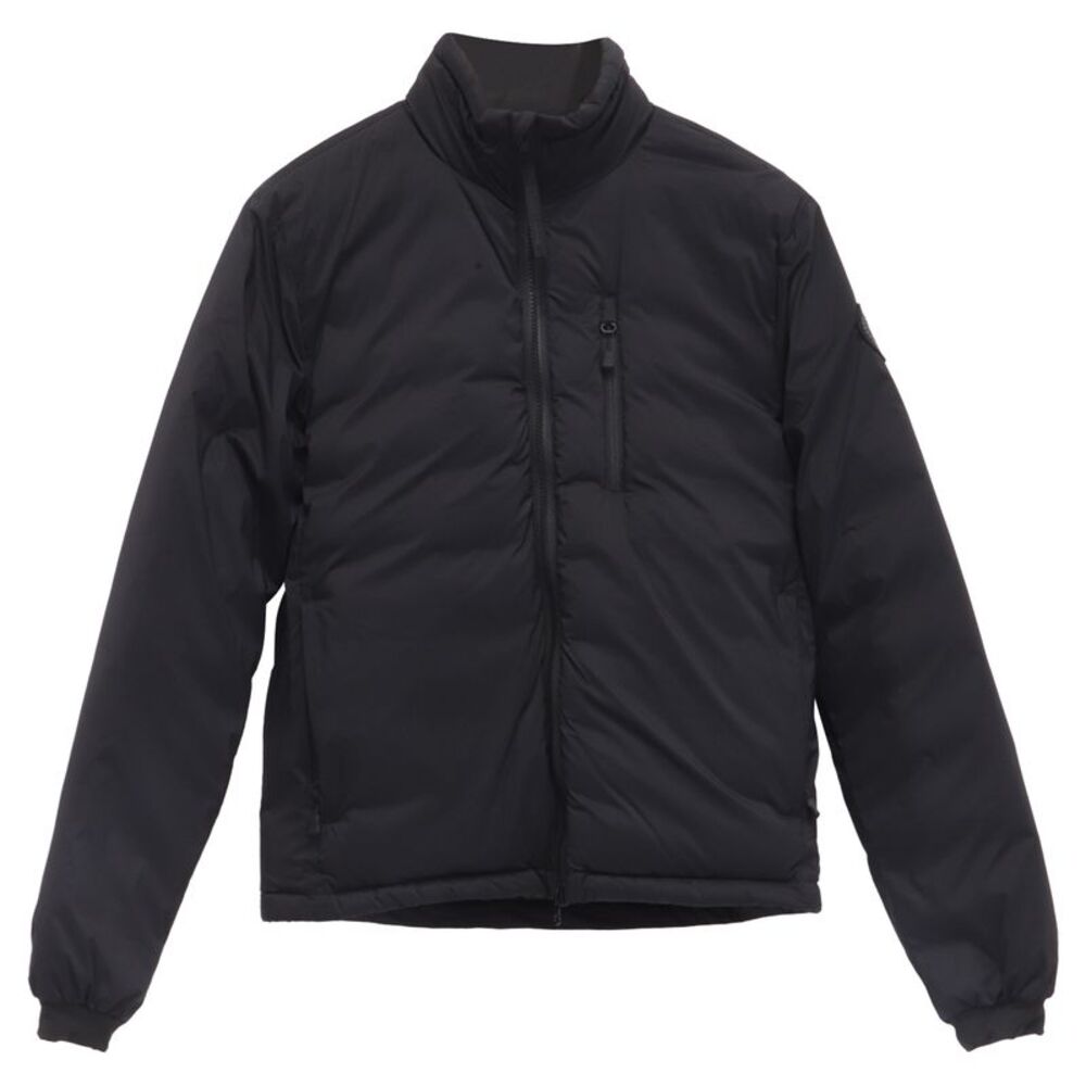 Canada Goose Lodge Packable Quilted Ripstop Down Jacket in Black Nylon